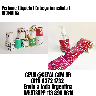 Perfume Etiqueta | Entrega inmediata | Argentina
