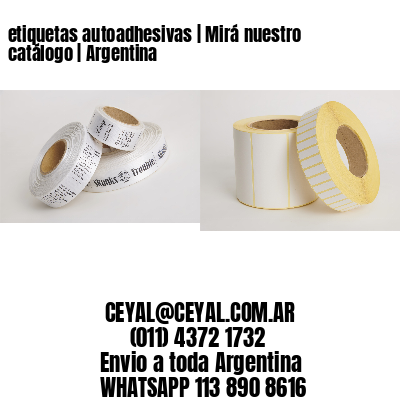 etiquetas autoadhesivas | Mirá nuestro catálogo | Argentina