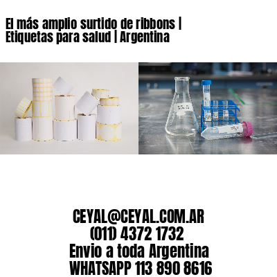 El más amplio surtido de ribbons | Etiquetas para salud | Argentina