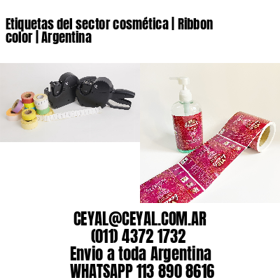 Etiquetas del sector cosmética | Ribbon color | Argentina