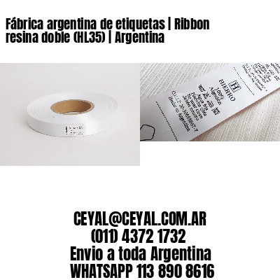 Fábrica argentina de etiquetas | Ribbon resina doble (HL35) | Argentina