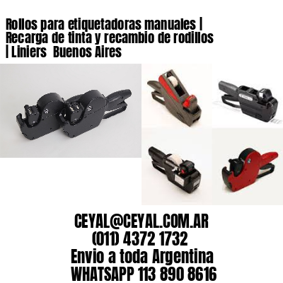 Rollos para etiquetadoras manuales | Recarga de tinta y recambio de rodillos | Liniers  Buenos Aires