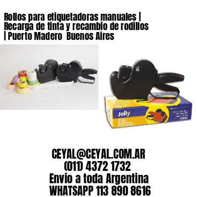 Rollos para etiquetadoras manuales | Recarga de tinta y recambio de rodillos | Puerto Madero  Buenos Aires
