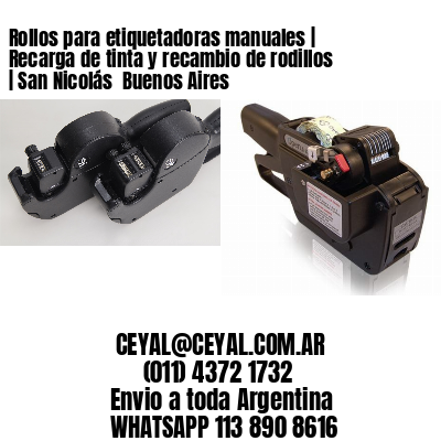 Rollos para etiquetadoras manuales | Recarga de tinta y recambio de rodillos | San Nicolás  Buenos Aires