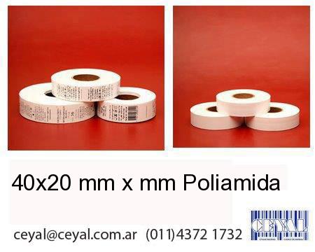 40×20 mm x mm Poliamida