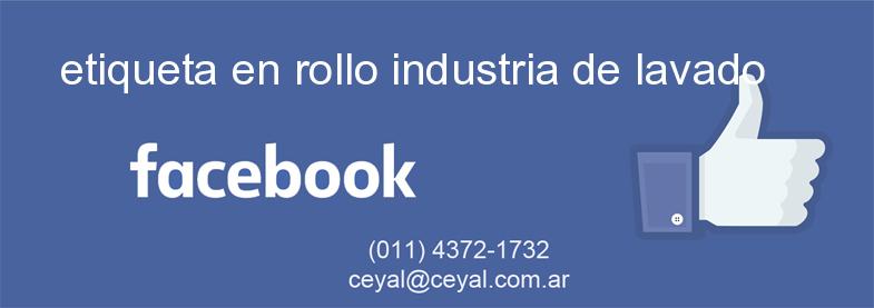 etiqueta en rollo industria de lavado