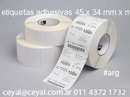 etiquetas adhesivas 45 x 34 mm x mm