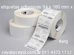 etiquetas adhesivas 94 x 180 mm x mm