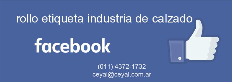 rollo etiqueta industria de calzado
