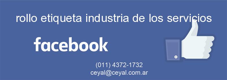 rollo etiqueta industria de los servicios
