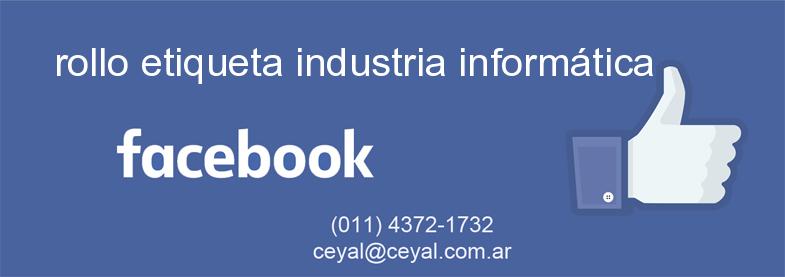 rollo etiqueta industria informática