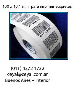 100 x 167  mm  para imprimir etiquetas
