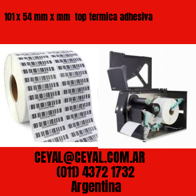 101 x 54 mm x mm  top termica adhesiva