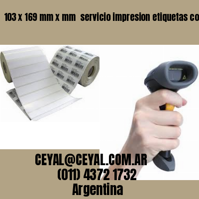 103 x 169 mm x mm  servicio impresion etiquetas codigos