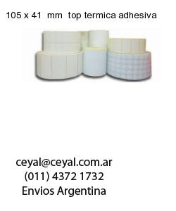 105 x 41  mm  top termica adhesiva
