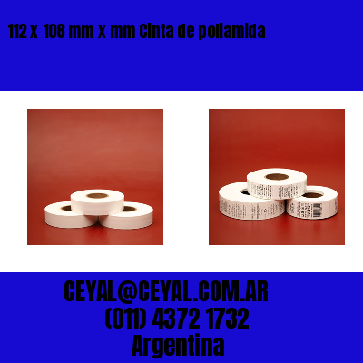 112 x 108 mm x mm Cinta de poliamida