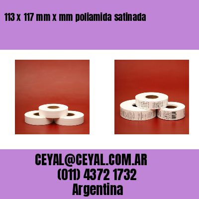 113 x 117 mm x mm poliamida satinada