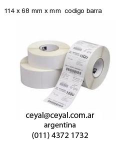 114 x 68 mm x mm  codigo barra