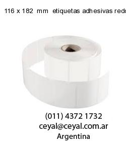116 x 182  mm  etiquetas adhesivas redondas