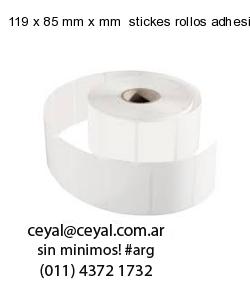 119 x 85 mm x mm  stickes rollos adhesivos