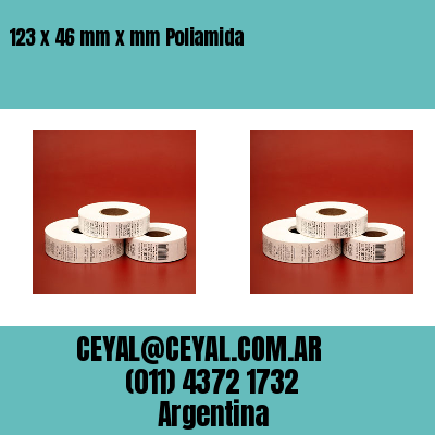 123 x 46 mm x mm Poliamida