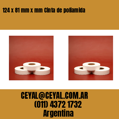124 x 81 mm x mm Cinta de poliamida