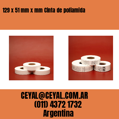 129 x 51 mm x mm Cinta de poliamida