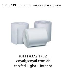 130 x 113 mm x mm  servicio de impresion base de datos