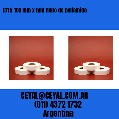 131 x 109 mm x mm Rollo de poliamida
