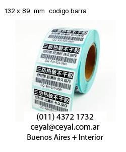 132 x 89  mm  codigo barra