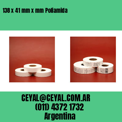 138 x 41 mm x mm Poliamida