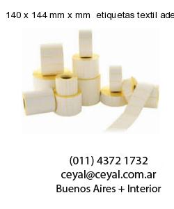 140 x 144 mm x mm  etiquetas textil adesivas