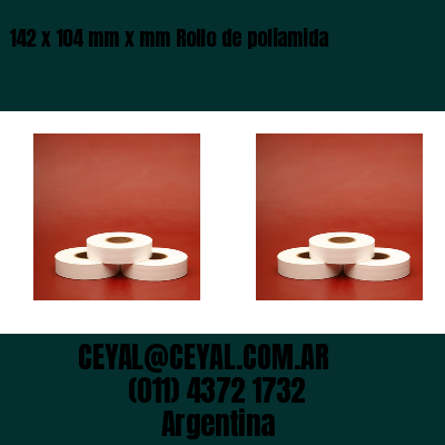 142 x 104 mm x mm Rollo de poliamida