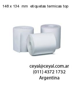 148 x 134  mm  etiquetas termicas top