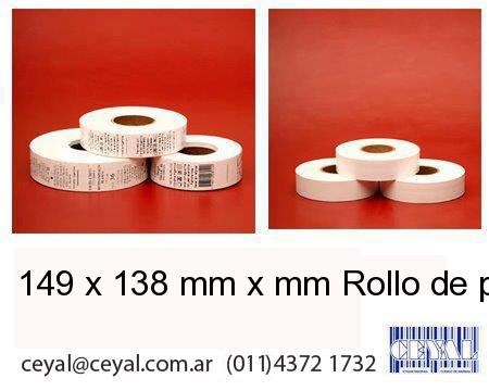 149 x 138 mm x mm Rollo de poliamida