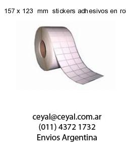 157 x 123  mm  stickers adhesivos en rollos