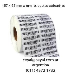 157 x 63 mm x mm  etiquetas autoadhesivas redondas