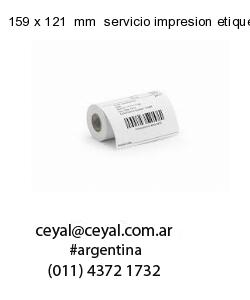 159 x 121  mm  servicio impresion etiquetas numeradas