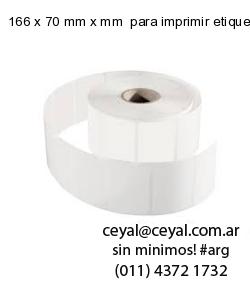 166 x 70 mm x mm  para imprimir etiquetas