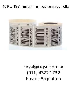 169 x 197 mm x mm  Top termico rollo