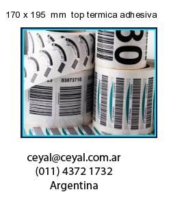 170 x 195  mm  top termica adhesiva