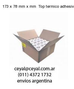 173 x 78 mm x mm  Top termico adhesivo