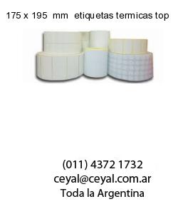 175 x 195  mm  etiquetas termicas top