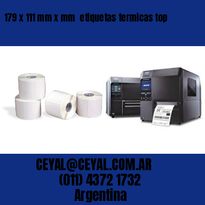 179 x 111 mm x mm  etiquetas termicas top