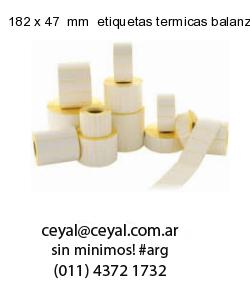182 x 47  mm  etiquetas termicas balanzas