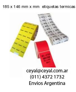185 x 146 mm x mm  etiquetas termicas congelado