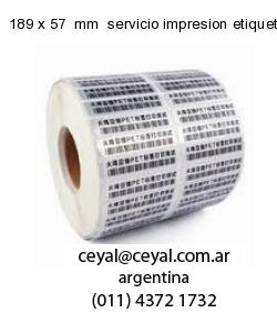 189 x 57  mm  servicio impresion etiquetas opp