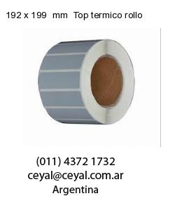 192 x 199  mm  Top termico rollo