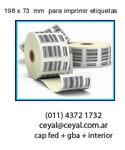 198 x 73  mm  para imprimir etiquetas