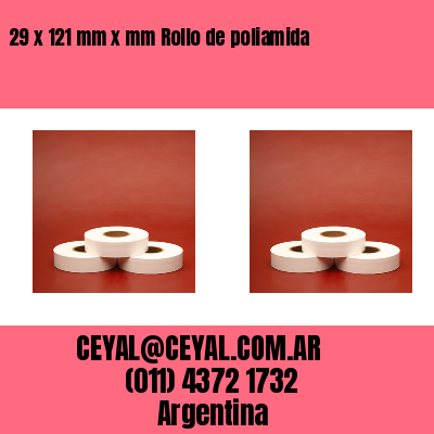 29 x 121 mm x mm Rollo de poliamida